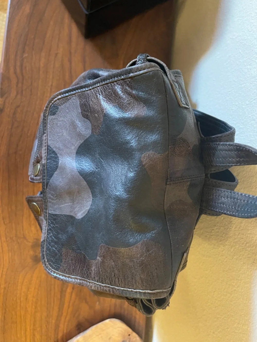 Belstaff Roadmaster Camouflage Leather Backpack New! Retail $428
